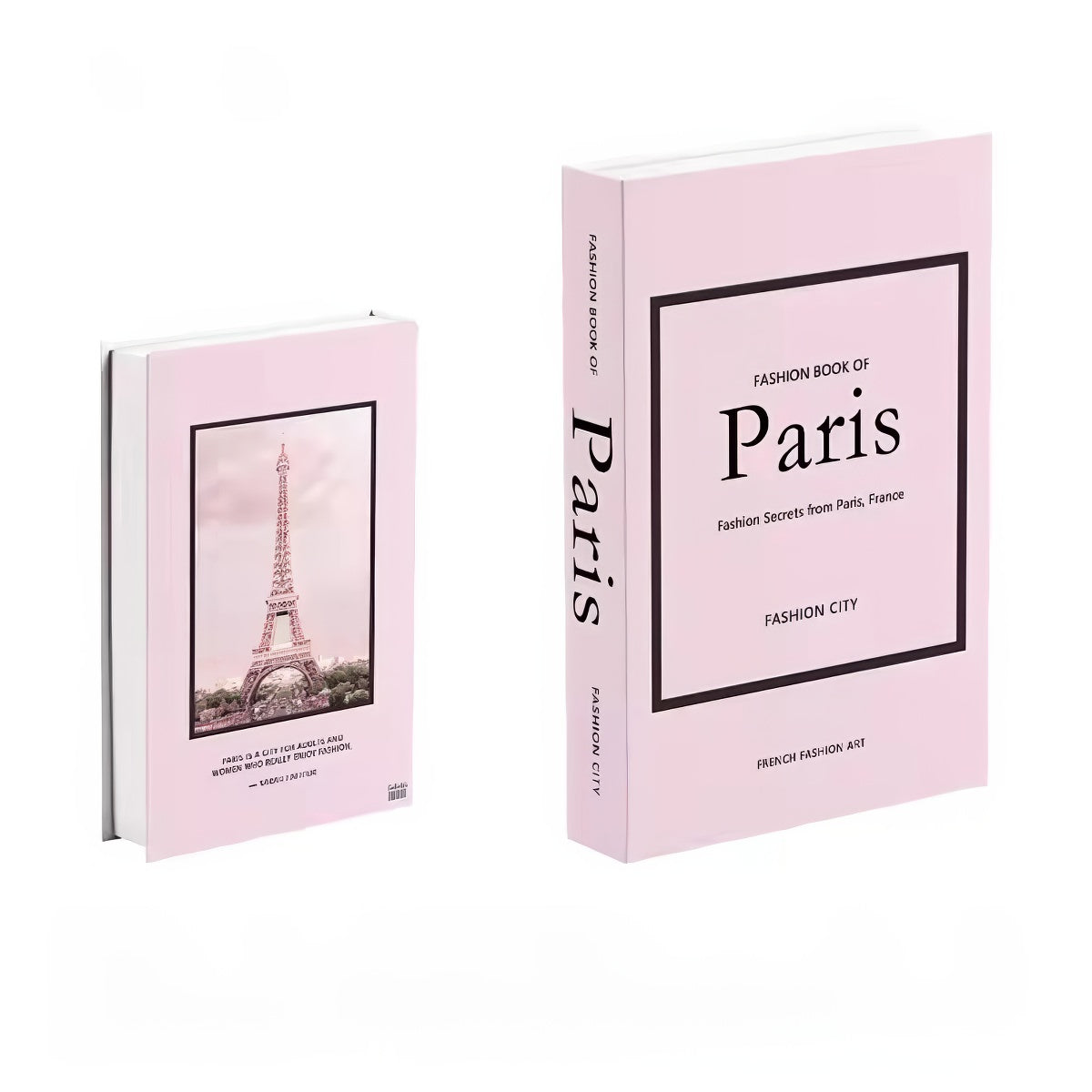 Fashion City Minimalist Fake Book Storage Box — Considered Home Styling — Front view