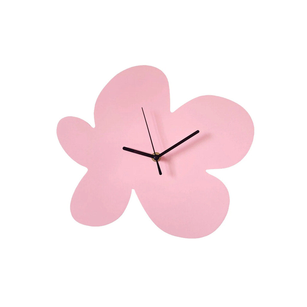 Flower Blob Acrylic Wall Clock — Considered Home Styling — Lifestyle 1
