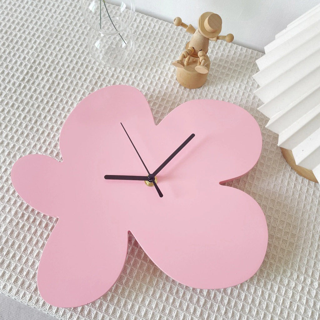 Flower Blob Acrylic Wall Clock — Considered Home Styling — Lifestyle 3