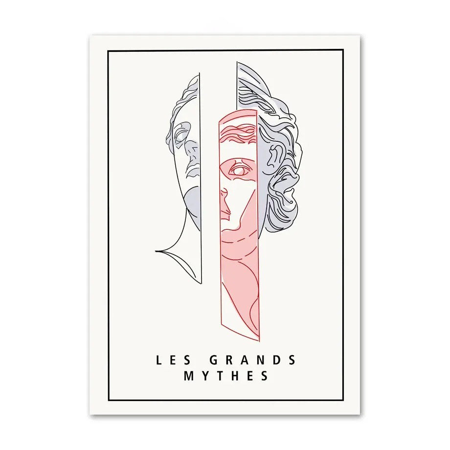 Les Grands Mythes Canvas Posters — Considered Home Styling