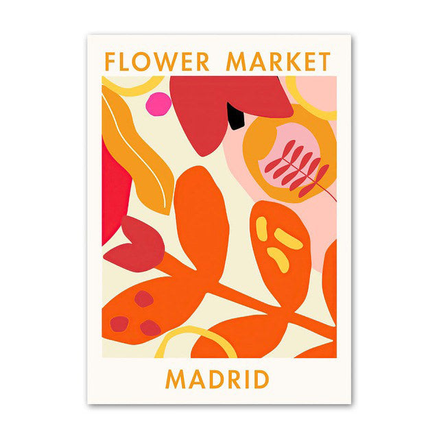 Modern Flower Market Canvas Posters — Considered Home Styling — Lifestyle 1