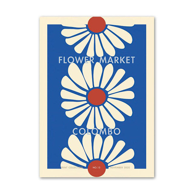 Modern Flower Market Canvas Posters — Considered Home Styling — Lifestyle 3