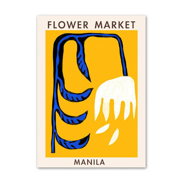 Modern Flower Market Canvas Posters — Considered Home Styling — Lifestyle 5
