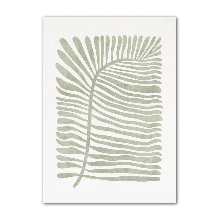 Sage Green Monstera Leaves Canvas Posters — Considered Home Styling — Lifestyle 8