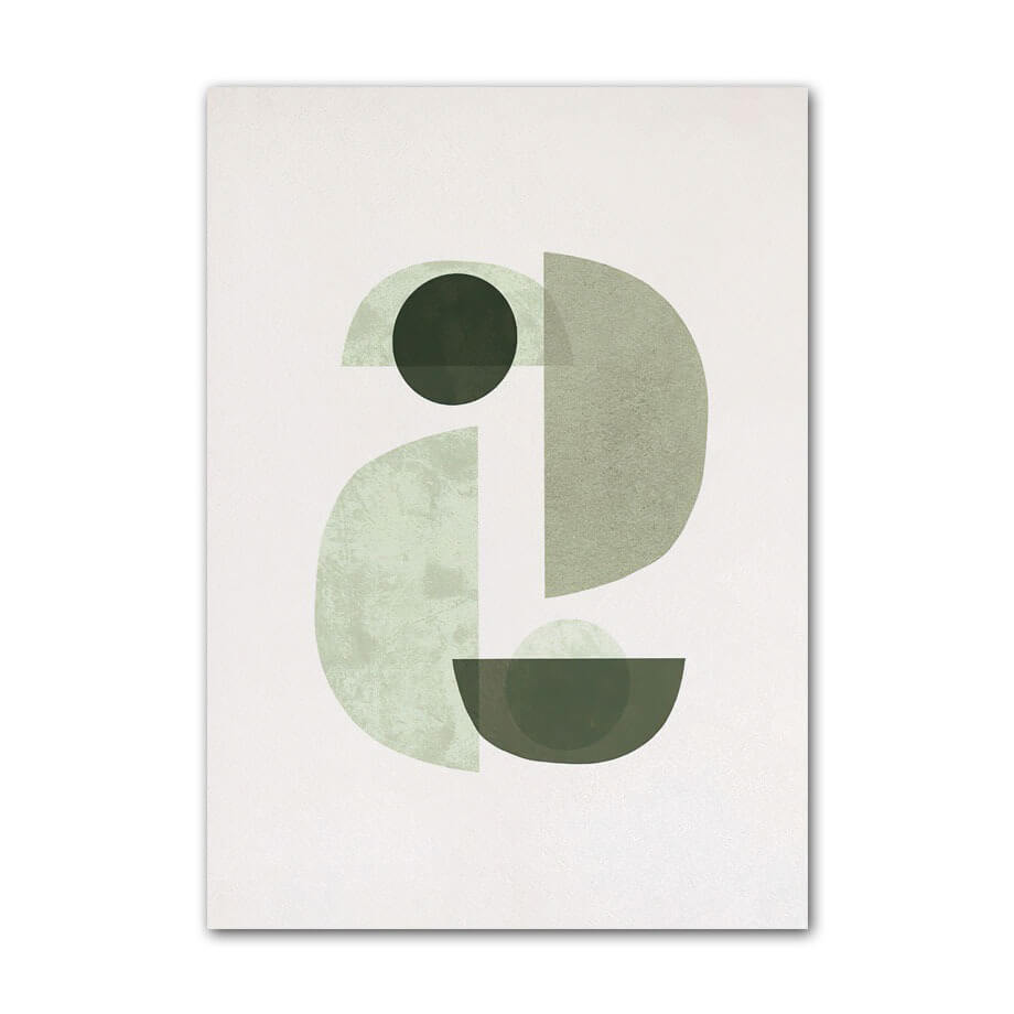 Sage Green Monstera Leaves Canvas Posters — Considered Home Styling — Lifestyle 6