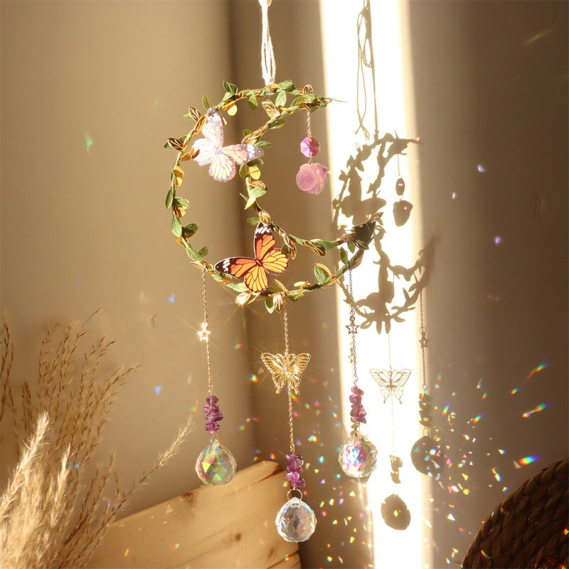 Fairy Butterfly Moon Suncatcher — Considered Home Styling — Detail
