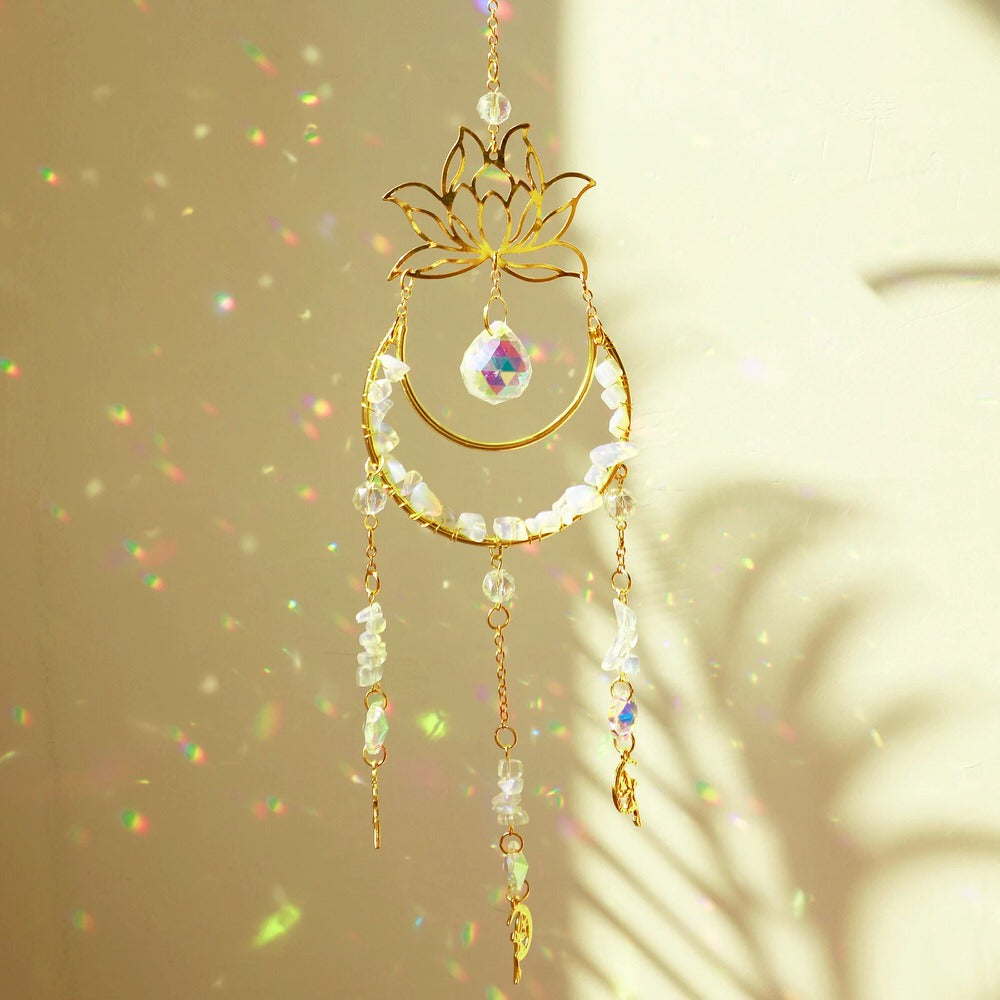 Lotus Moon Suncatcher — Considered Home Styling — Lifestyle 4