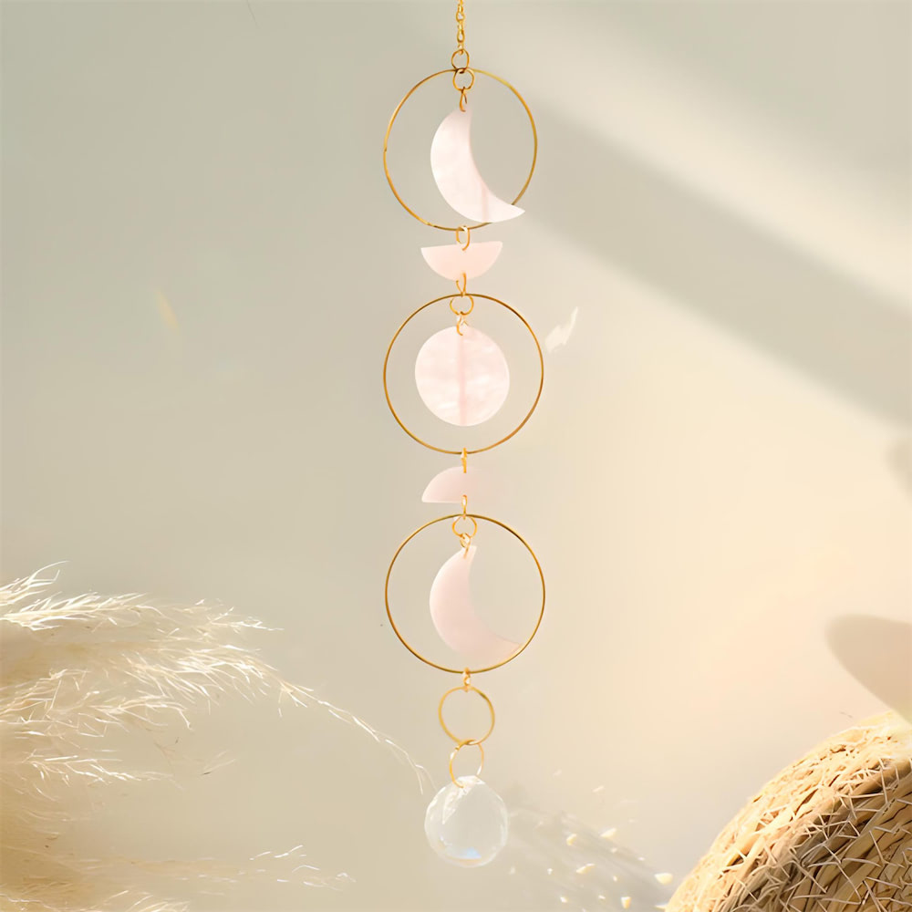 Moon Phase Nacre Suncatcher — Considered Home Styling