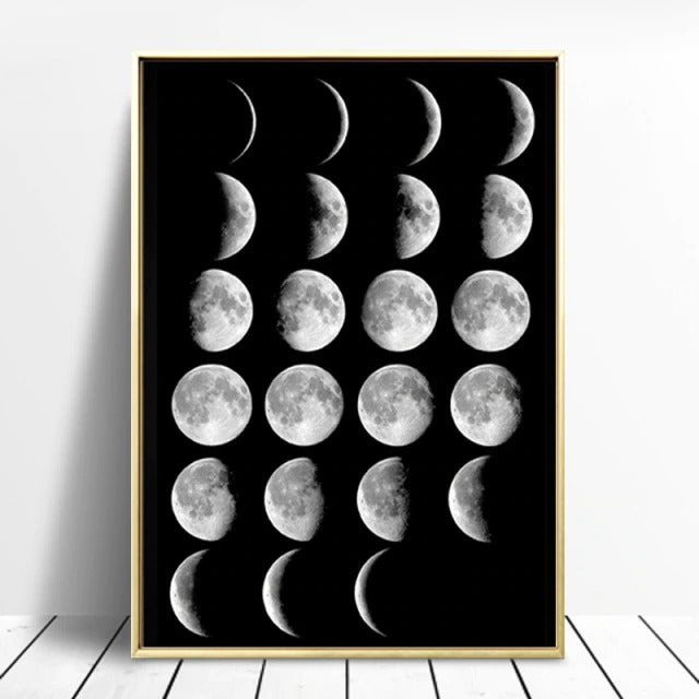 Moon Phases Canvas Posters — Considered Home Styling — Lifestyle 5