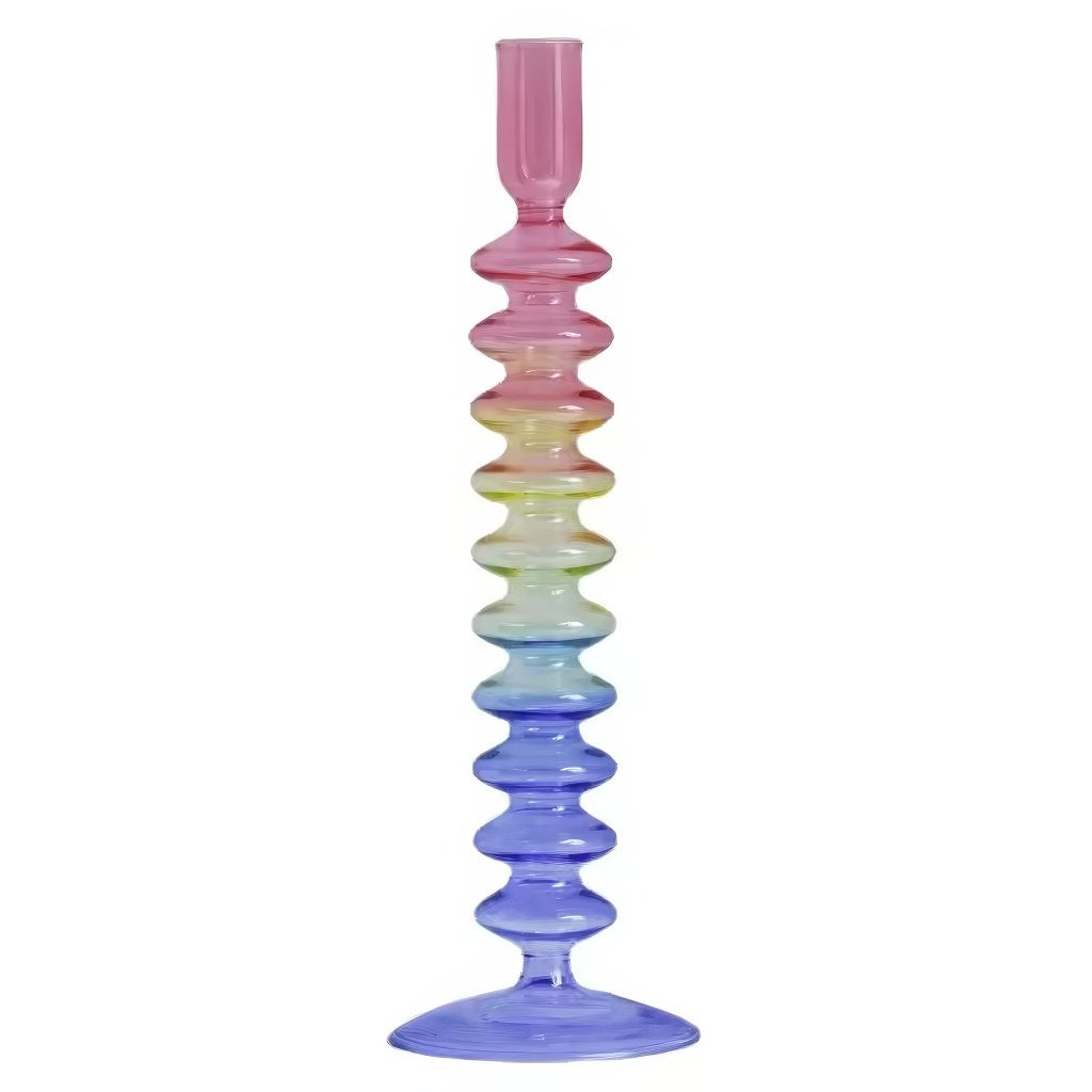 Multicolor Irregular Glass Candleholder — Decorative Vase for Considered Styling — Lifestyle 5