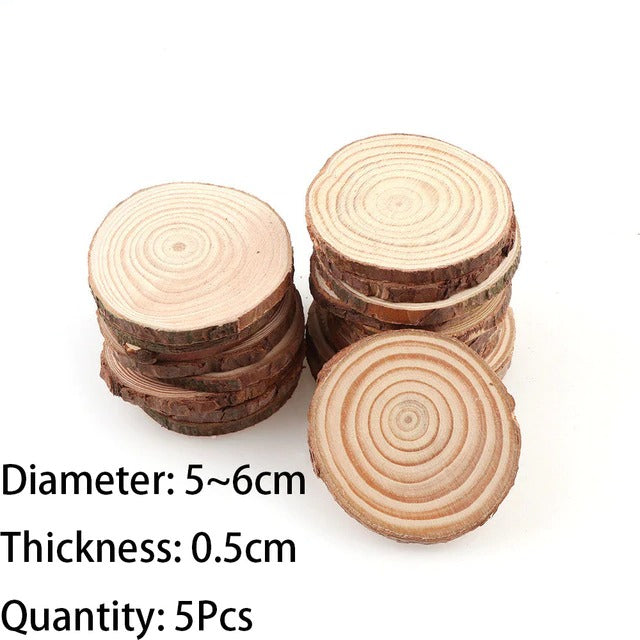 Natural Wooden Slice Coasters — Considered Home Styling