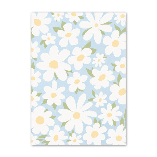 Pale Blue Flower Market Canvas Posters — Considered Home Styling — Lifestyle 5