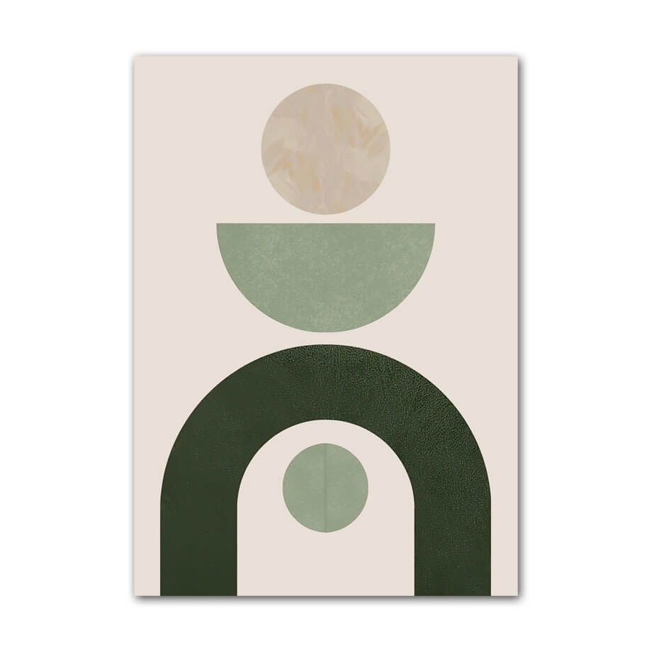 Pale Green Shapes Canvas Posters — Considered Home Styling — Lifestyle 6
