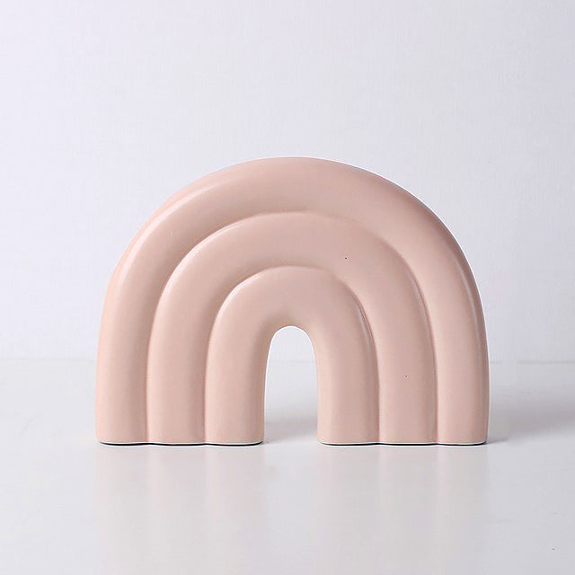 Pastel U Shape Ceramic Vase — Decorative Vase for Considered Styling — Lifestyle 4