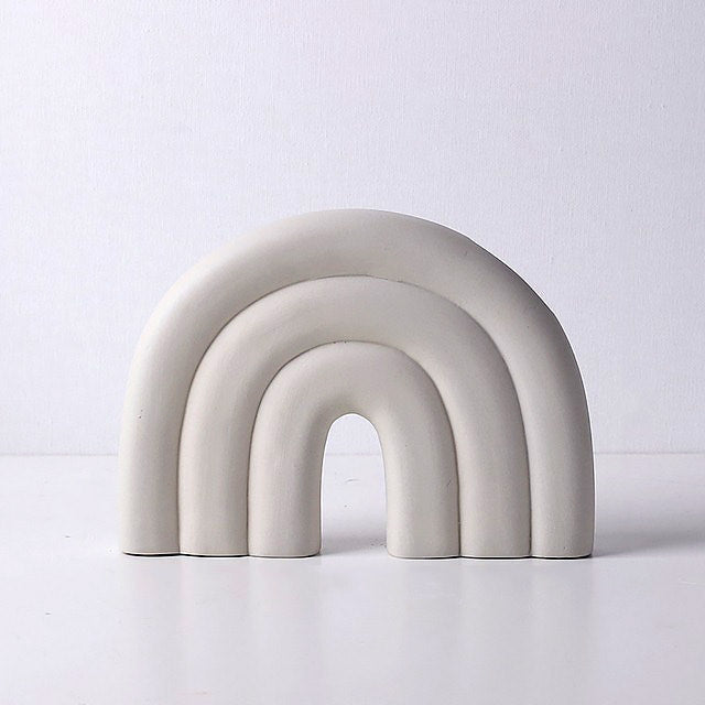 Pastel U Shape Ceramic Vase — Decorative Vase for Considered Styling — Lifestyle 5