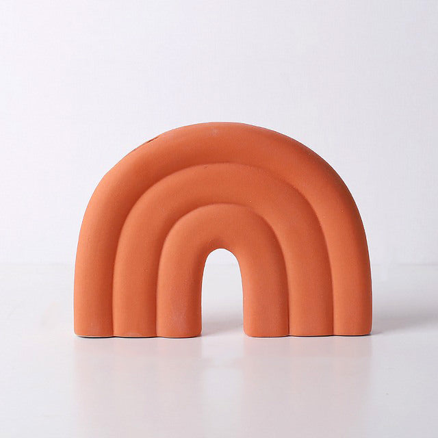 Pastel U Shape Ceramic Vase — Decorative Vase for Considered Styling — Lifestyle 6
