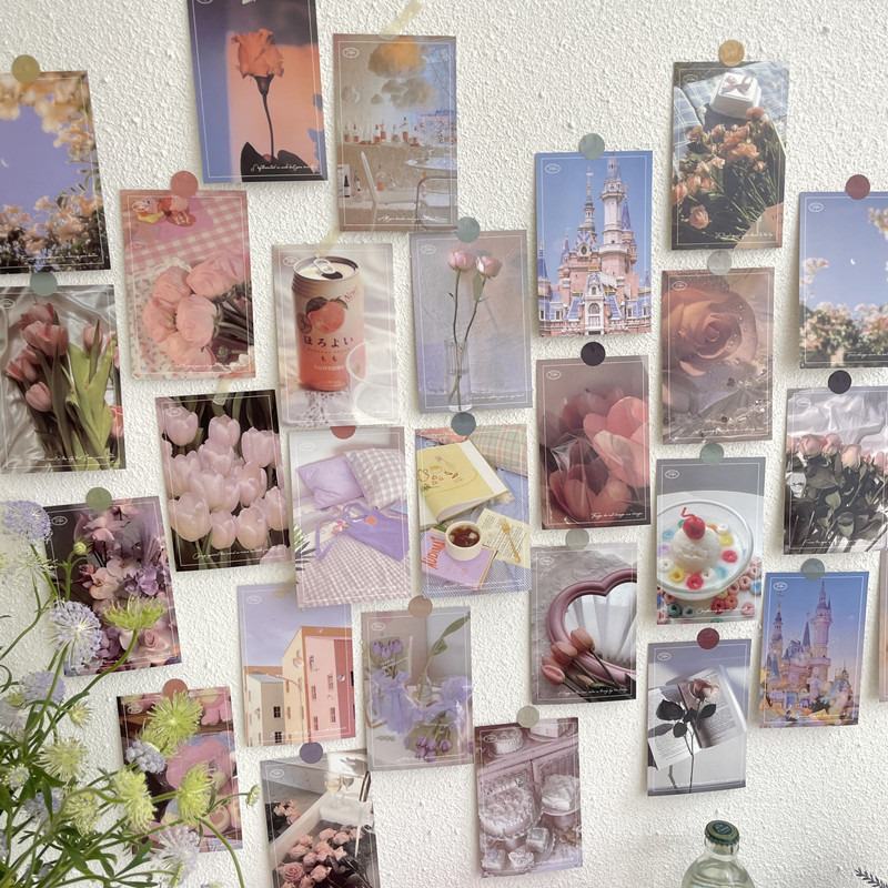 Pale Roses Wall Collage Prints — Considered Home Styling — Front view