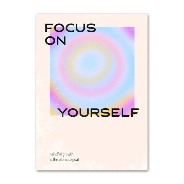 Pale Gradients and Quotes Canvas Posters — Considered Home Styling