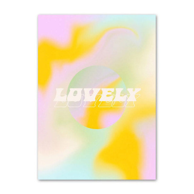 Pale Gradients and Quotes Canvas Posters — Considered Home Styling