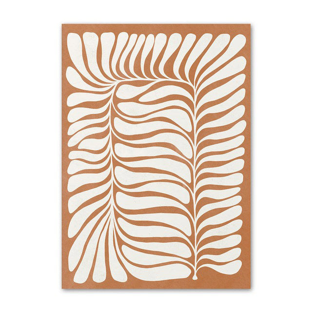 Pastel Brown Flowers Canvas Posters — Considered Home Styling — Lifestyle 3