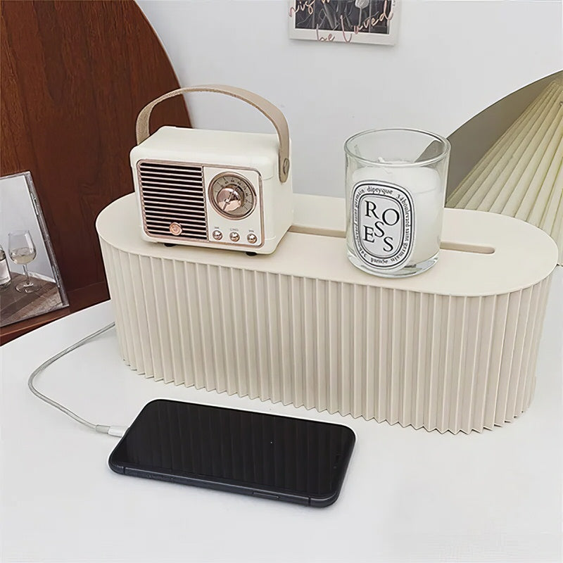 Pleated Extension Board Wire Organizer — Considered Home Styling