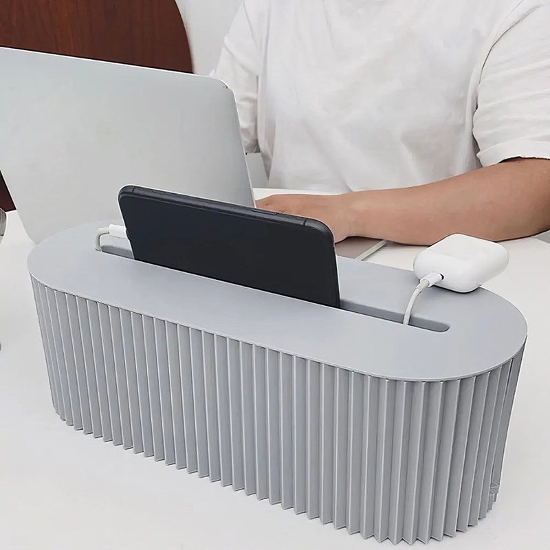 Pleated Extension Board Wire Organizer — Considered Home Styling