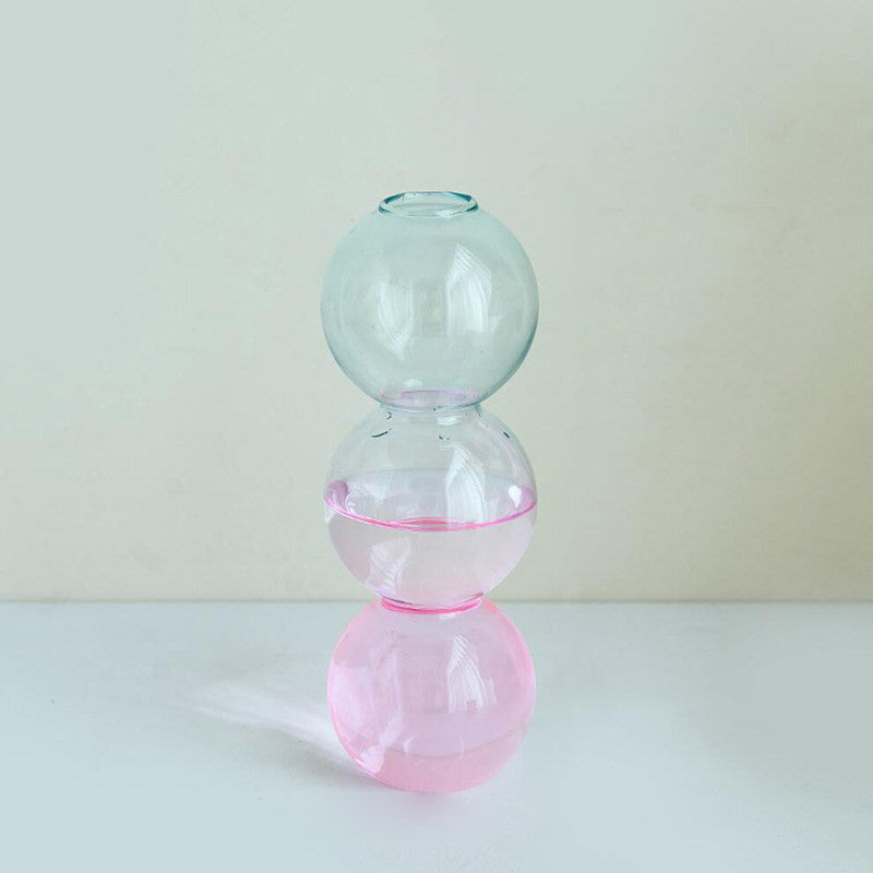 Pastel Glass Bubble Vase — Decorative Vase for Considered Styling — Lifestyle 3