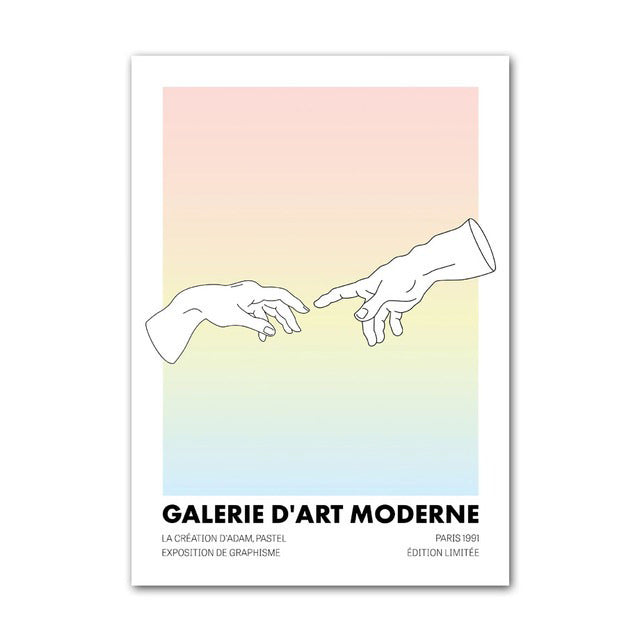 Pastel Minimal Art Canvas Posters — Considered Home Styling — Lifestyle 4
