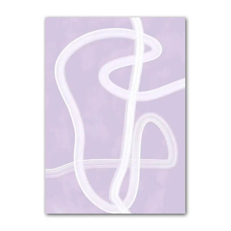 Purple Minimal Art Canvas Posters — Considered Home Styling — Lifestyle 4