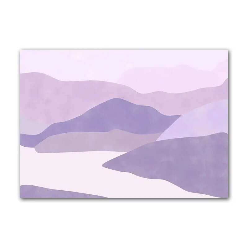 Purple Minimal Art Canvas Posters — Considered Home Styling — Lifestyle 5