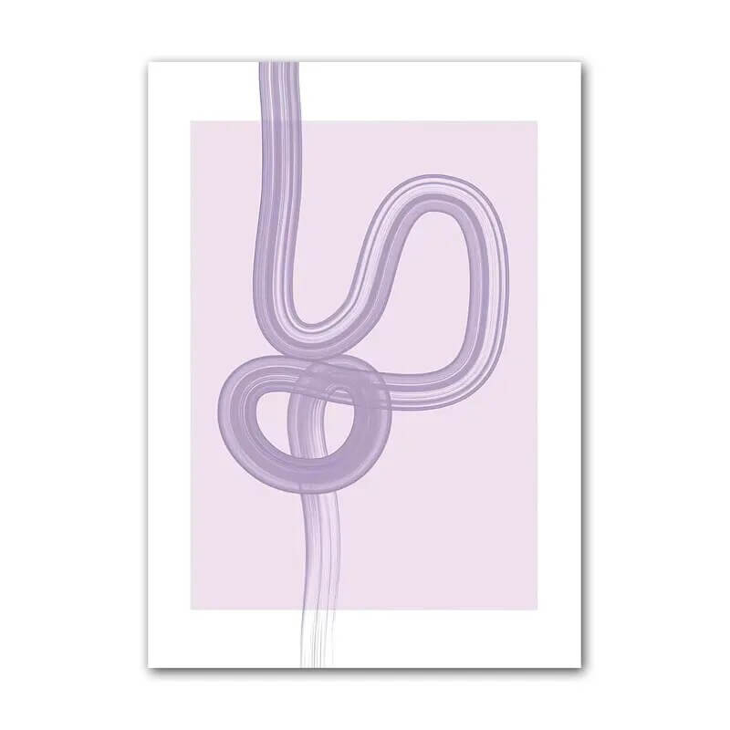 Purple Minimal Art Canvas Posters — Considered Home Styling — Lifestyle 6