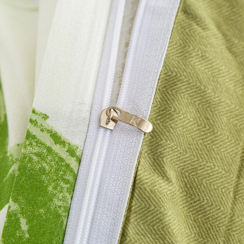 Green Hearts Bedding Set — Soft-Touch Cotton Duvet & Pillowcases — Lifestyle 3