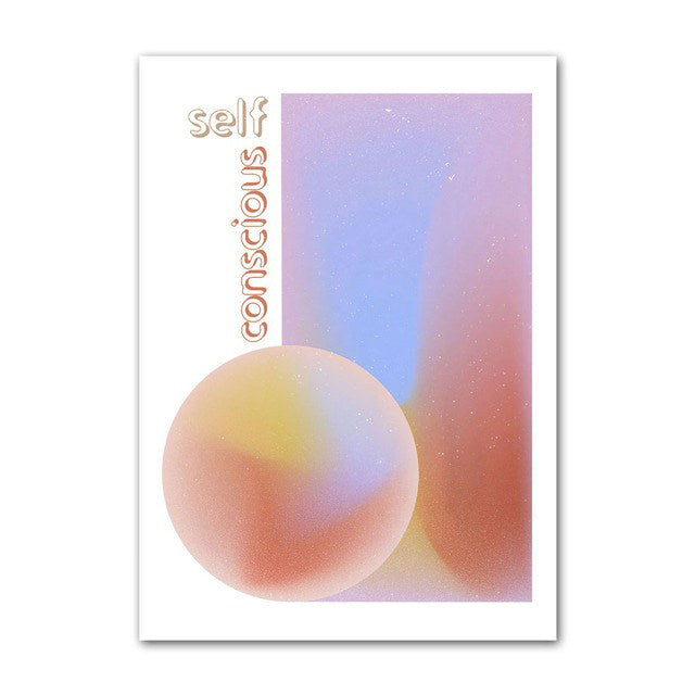 Pastel Beige Gradients Canvas Posters — Considered Home Styling — Lifestyle 7