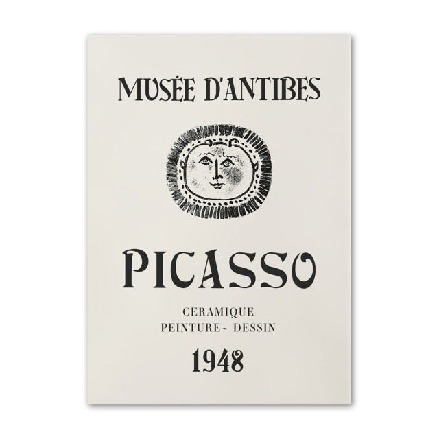 Picasso Outline Sketches Canvas Posters — Considered Home Styling