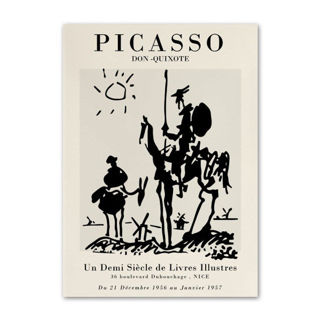 Picasso Outline Sketches Canvas Posters — Considered Home Styling