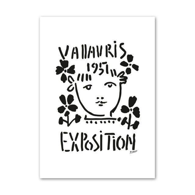 Picasso Outline Sketches Canvas Posters — Considered Home Styling