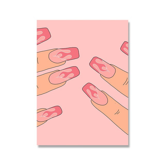 Think Pink Canvas Posters — Considered Home Styling