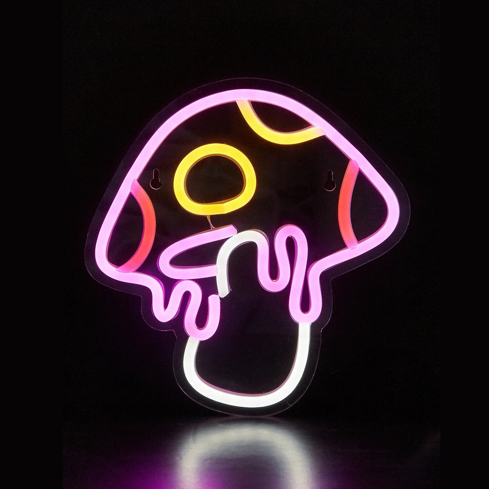 Pink Trippy Mushroom LED Neon Sign — Lifestyle 2