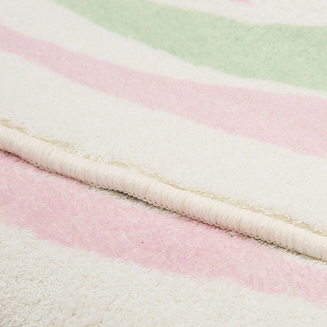 Pink Zebra Print Accent Rug — Soft Accent Rug for Bedroom Layering — Lifestyle 3