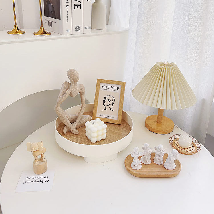 Pleated Table Lamp — Warm LED Mood Lighting for Bedside — Lifestyle 4