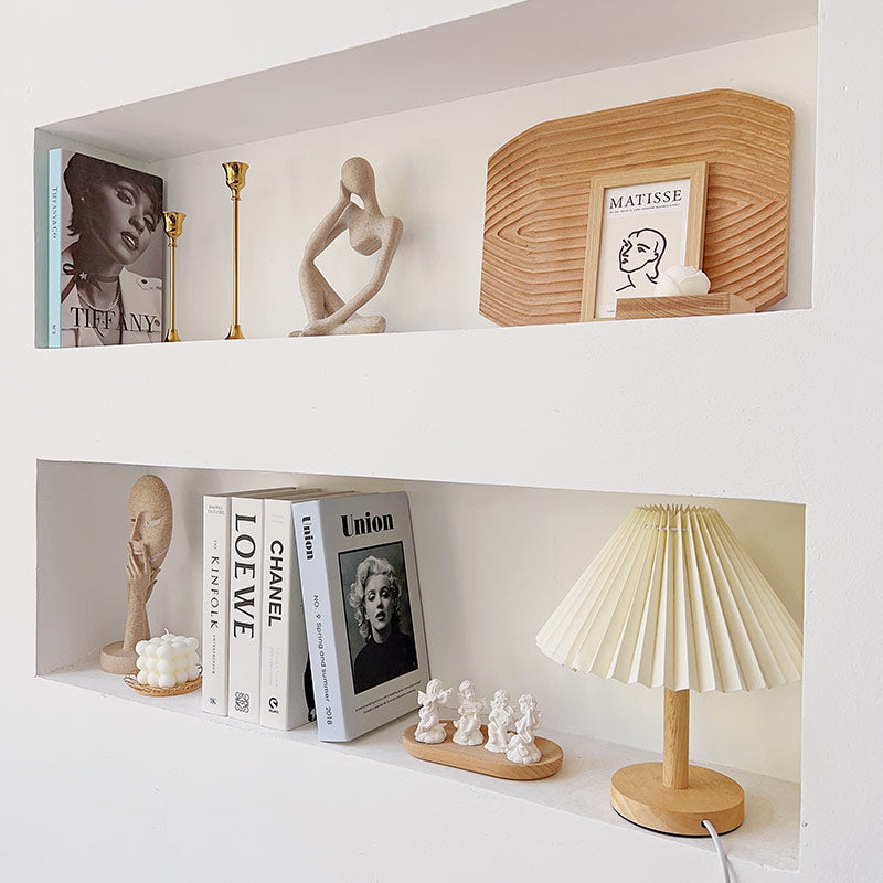 Pleated Table Lamp — Warm LED Mood Lighting for Bedside — Lifestyle 5