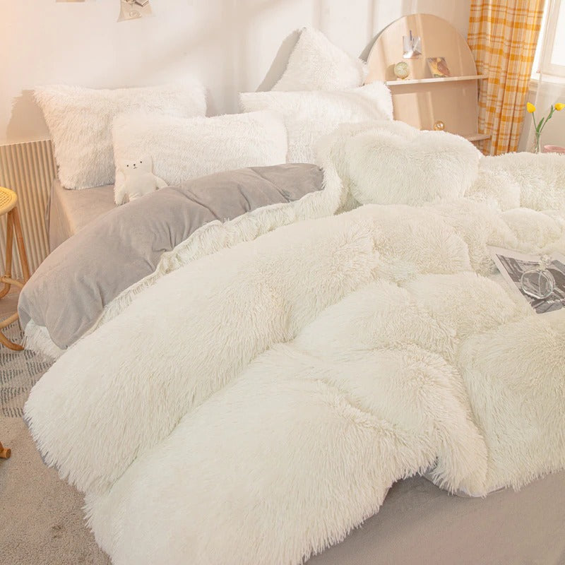 Soft Plush Bedding Set — Soft-Touch Cotton Duvet & Pillowcases — Lifestyle 8
