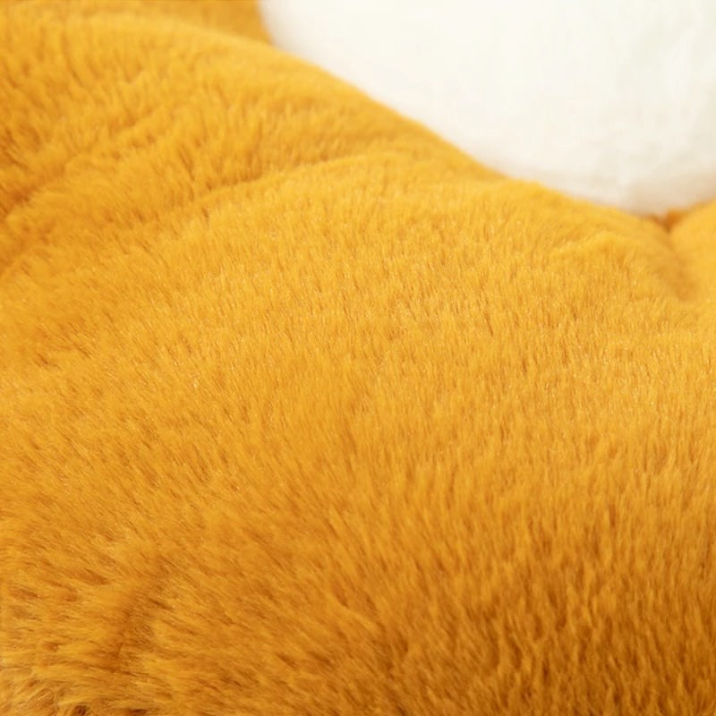Daisy Decorative Pillow — Furry Petal Cushion for Bedrooms — Lifestyle 3