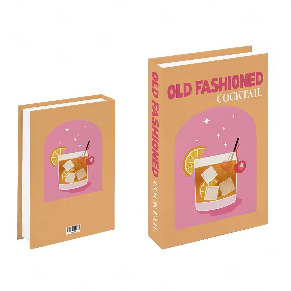 Cocktails Fake Book Storage Box — Considered Home Styling — Detail
