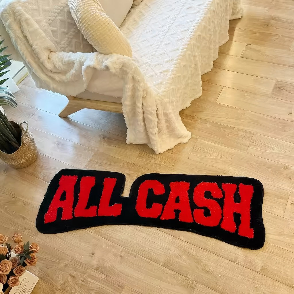 All Cash Tufted Accent Rug — Soft Accent Rug for Bedroom Layering — Lifestyle 4