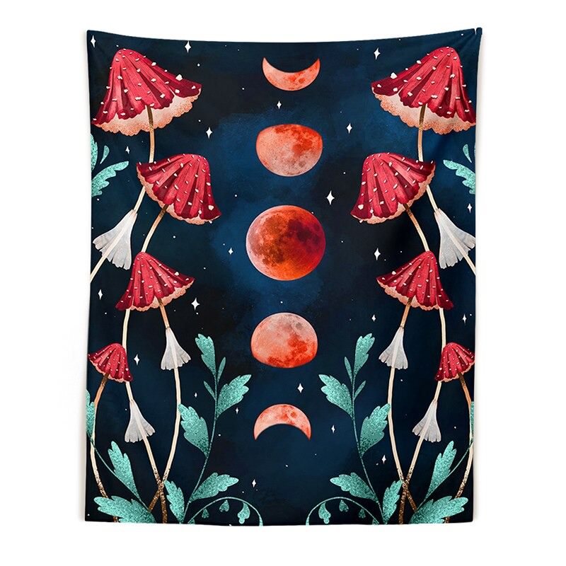 Red Moon Mushrooms Tapestry — Considered Home Styling