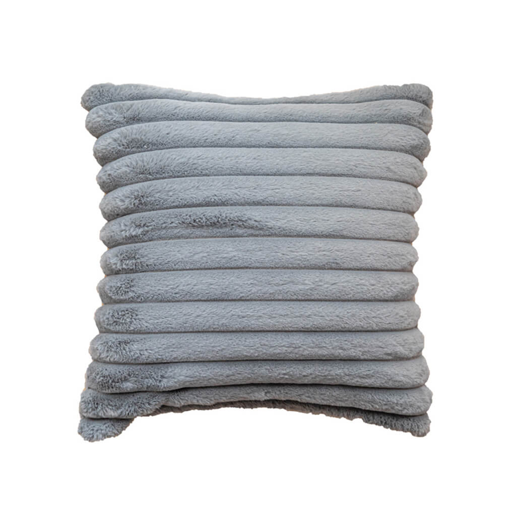 Ribbed Velvet Cushion Cover — Soft Plush Cover for Layered Bedding — Lifestyle 5