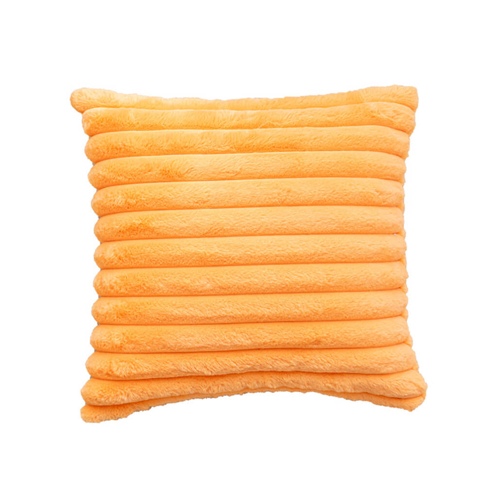 Ribbed Velvet Fluffy Throw Pillow Cover — Soft Textured Pillow for Bedroom Layering — Lifestyle 7