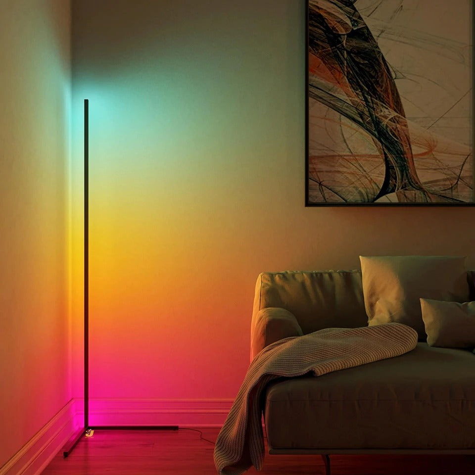 Smart Ambient Lighting Corner LED Stand — Lifestyle 2