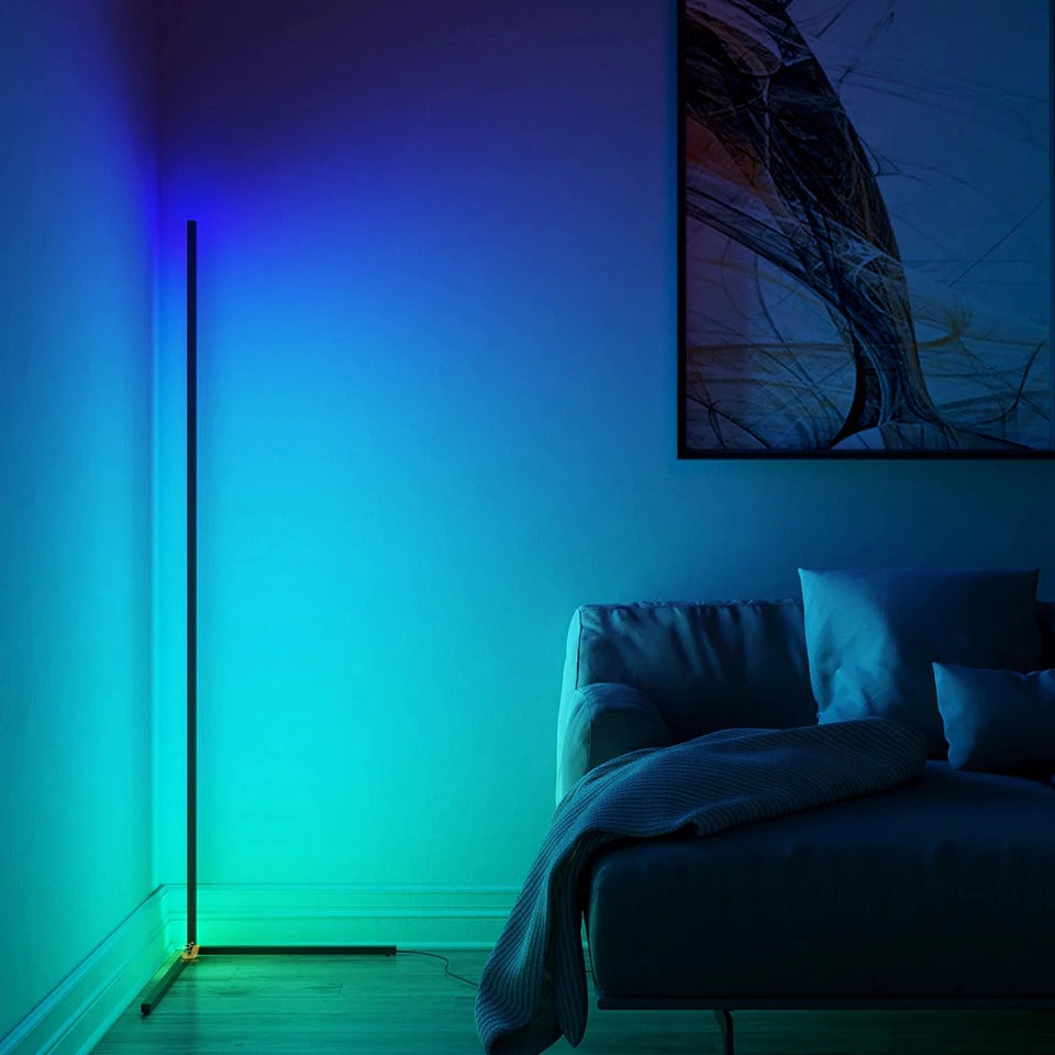 Smart Ambient Lighting Corner LED Stand — Lifestyle 3